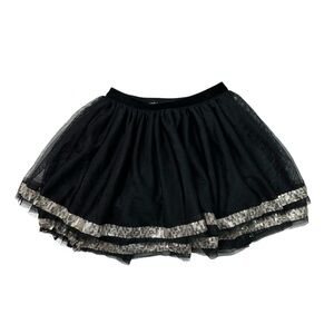 Cherokee Kids Black Tulle Sequin Skirt size 4/5